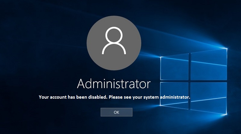 windows 10 admin log into standard accounts